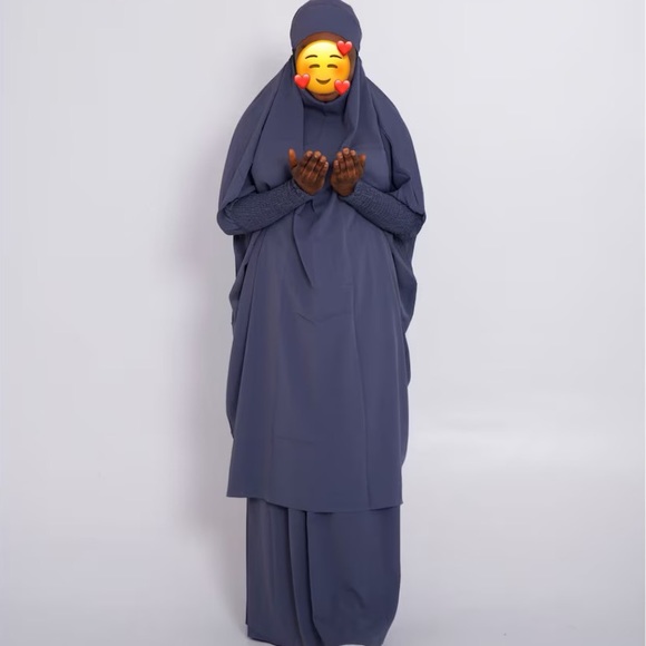 Two Piece Jilbab Set Muslim Woman Prayer Dress - Picture 1 of 2